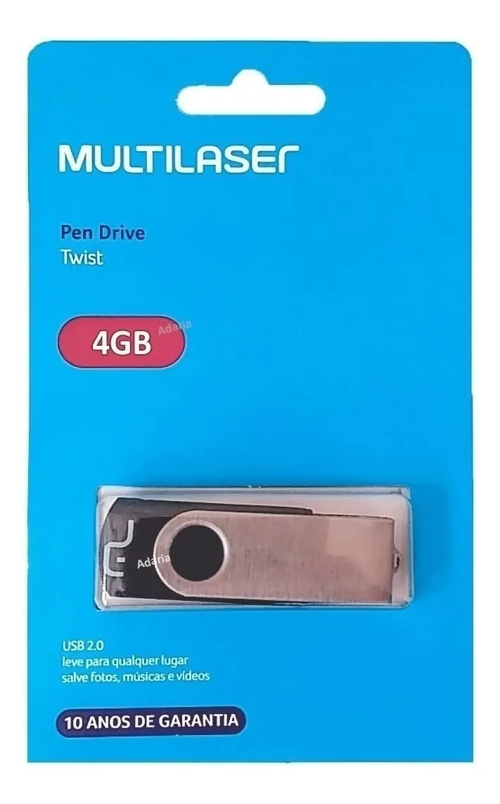 Pendrive 4gb Twist Multilaser