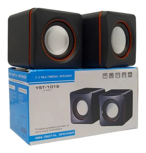 Caixinha De Som Pc Portátil Usb P2 Notebook Celular Tv